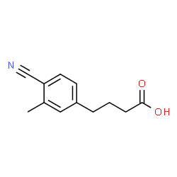 Benzenebutanoic acid, 4-cyano-3-methyl- (9CI)结构式