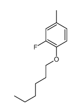 Benzene, 2-fluoro-1-(hexyloxy)-4-methyl- (9CI)结构式