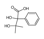 2-phenyl-2,3-dihydroxy-3-methylbutanoic acid Structure