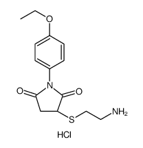 3-(2-AMINOETHYLSULFANYL)-1-(4-ETHOXYPHENYL)PYRROLIDINE-2,5-DIONEHYDROCHLORIDE结构式