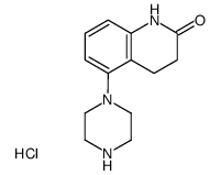 5-(piperazin-1-yl)-3,4-dihydroquinolin-2(1H)-one hydrochloride结构式