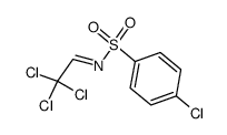 N-(2,2,2-trichloroethylidene)-4-chlorobenzenesulfonamide结构式