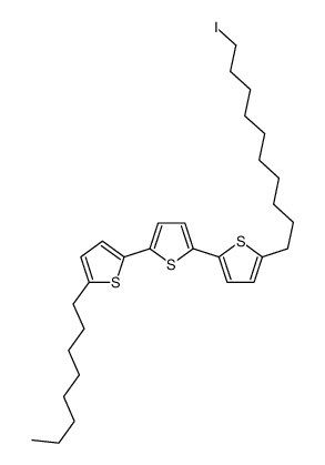 2-[5-(10-iododecyl)thiophen-2-yl]-5-(5-octylthiophen-2-yl)thiophene Structure