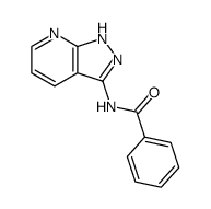3-benzoylamino-1H-pyrazolo<3,4-b>pyridine结构式