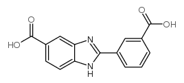 2-(3-Carboxyphenyl)-1H-benzimidazole-5-carboxylic acid结构式