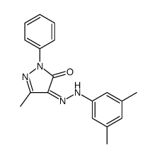 1H-Pyrazole-4,5-dione, 3-methyl-1-phenyl-, 4-[2-(3,5-dimethylphenyl)hydrazone]结构式