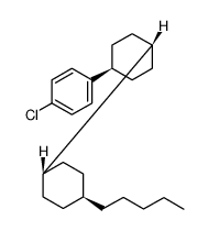 Benzene, 1-chloro-4-[(trans,trans)-4'-pentyl[1,1'-bicyclohexyl]-4-yl]结构式