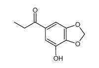1-(3,4-methylenedioxy-5-hydroxyphenyl)propan-1-one结构式