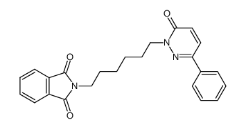 6-phenyl-2-[2-(phthalimido)hexyl]-3(2H)-pyridazinone结构式