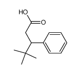 (+/-)-4,4-dimethyl-3-phenylpentanoic acid Structure