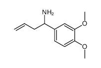 4-amino-4-(3,4-dimethoxyphenyl)-1-butene结构式
