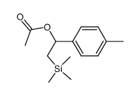 1-(p-methylphenyl)-2-trimethylsilylethyl acetate Structure