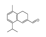 3,4-dihydro-5-methyl-8-isopropyl-2-naphthalenecarboxaldehyde结构式