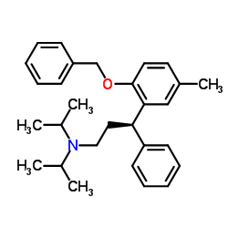 (R)-3-(2-(benzyloxy)-5-methylphenyl)-N,N-diisopropyl-3-phenylpropan-1-amine structure