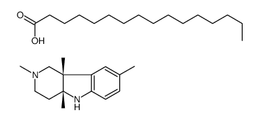 (4aR,9bS)-2,4a,8,9b-tetramethyl-1,3,4,5-tetrahydropyrido[4,3-b]indole,hexadecanoic acid Structure