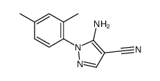 5-amino-1-(2,4-dimethylphenyl)-1H-pyrazole-4-carbonitrile Structure