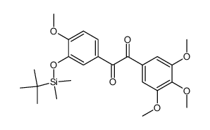 1-(3-{[tert-butyl(dimethyl)silyl]oxy}-4-methoxyphenyl)-2-(3,4,5-trimethoxyphenyl)-1,2-ethanedione Structure