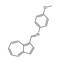 4'-methoxy-N-(azulen-1-ylmethylene)aniline结构式