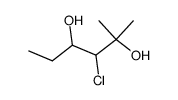 3-chloro-2-methyl-hexane-2,4-diol Structure