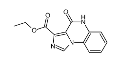 4-oxo-4,5-dihydroimidazo[1,5-a]quinoxaline 3-carboxylic acid ethyl ester Structure