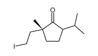 (2R)-2-(2-iodoethyl)-2-methyl-5-propan-2-ylcyclopentan-1-one Structure