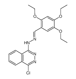 1-chloro-4-(2-(2,4,5-triethoxybenzylidene)hydrazinyl)phthalazine Structure