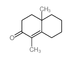 1,4a-dimethyl-3,4,5,6,7,8-hexahydronaphthalen-2-one structure