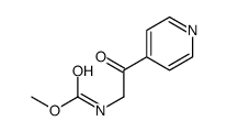 methyl N-(2-oxo-2-pyridin-4-ylethyl)carbamate结构式