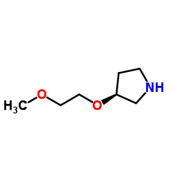 S)-3-(2-甲氧基乙氧基)吡咯烷结构式