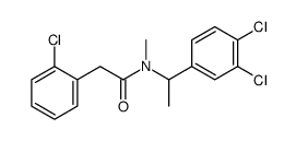 2-(2-chlorophenyl)-N-[1-(3,4-dichlorophenyl)ethyl]-N-methylacetamide Structure
