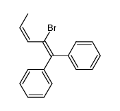 (Z)-(2-bromopenta-1,3-diene-1,1-diyl)dibenzene结构式