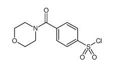 Benzenesulfonyl chloride, 4-(4-morpholinylcarbonyl) Structure