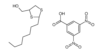 3,5-dinitrobenzoic acid,[(2R,4R)-2-heptyl-1,3-dithiolan-4-yl]methanol结构式