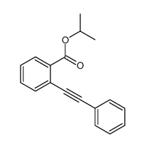 propan-2-yl 2-(2-phenylethynyl)benzoate结构式