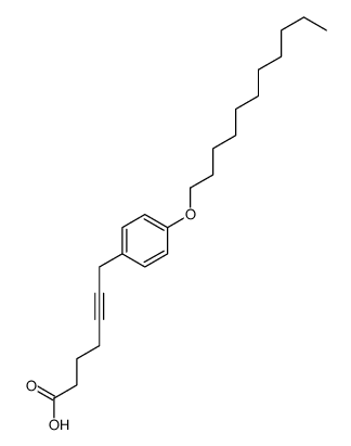 7-(4-undecoxyphenyl)hept-5-ynoic acid Structure