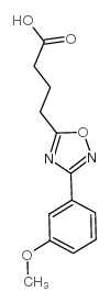 4-[3-(3-METHOXY-PHENYL)-[1,2,4]OXADIAZOL-5-YL]-BUTYRIC ACID Structure