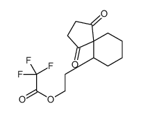 2-(1,4-dioxospiro[4.5]decan-10-yl)ethyl 2,2,2-trifluoroacetate结构式