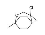 2-chloro-2,5-dimethyl-4-oxabicyclo[3.2.2]nonane结构式