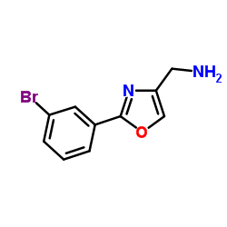 1-[2-(3-Bromophenyl)-1,3-oxazol-4-yl]methanamine Structure