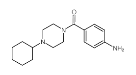 (4-Aminophenyl)(4-cyclohexylpiperazino)methanone Structure