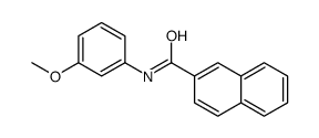 N-(3-methoxyphenyl)naphthalene-2-carboxamide结构式