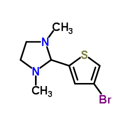 2-(4-Bromo-2-thienyl)-1,3-dimethylimidazolidine结构式