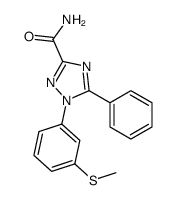 1-(3-methylsulfanylphenyl)-5-phenyl-1,2,4-triazole-3-carboxamide Structure