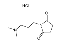 N-(3-dimethylamino-propyl)-succinimide, hydrochloride结构式