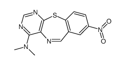 4-dimethylamino-8-nitropyrimido[4,5-b]-1,4-benzothiazepine结构式