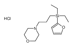 diethyl-(furan-2-yl)-(3-morpholin-4-ylpropyl)silane,hydrochloride Structure