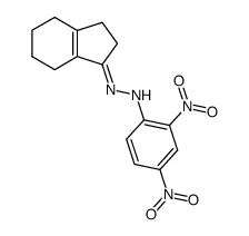 2,4-dinitrophenylhydrazone of 2,3,4,5,6,7-hexahydro-1H-inden-1-one结构式