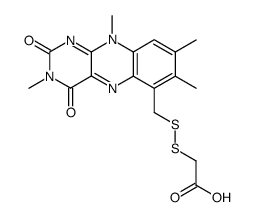 6-(((carboxymethyl)dithio)methyl)-3-methyllumiflavin Structure