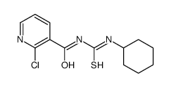 2-chloro-N-(cyclohexylcarbamothioyl)pyridine-3-carboxamide结构式