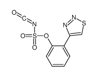[2-(thiadiazol-4-yl)phenyl] N-(oxomethylidene)sulfamate结构式